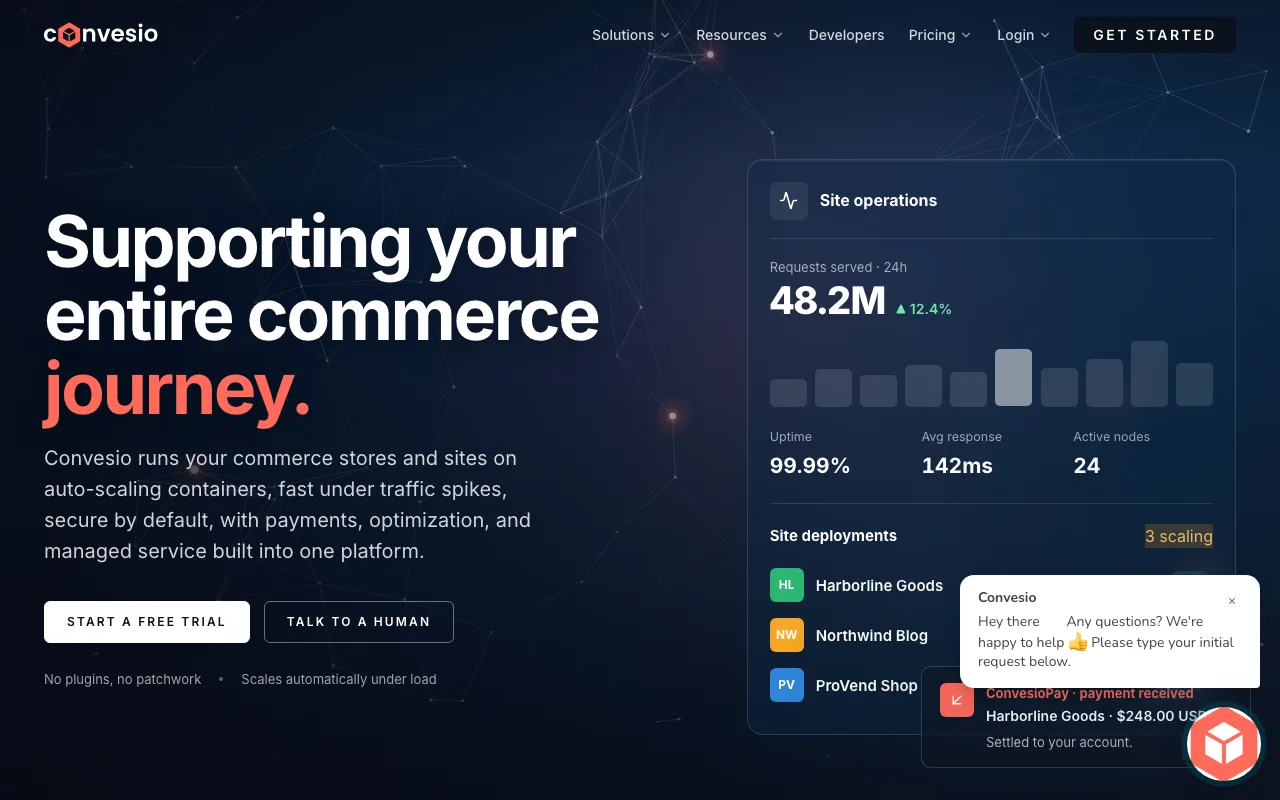 Convesio homepage