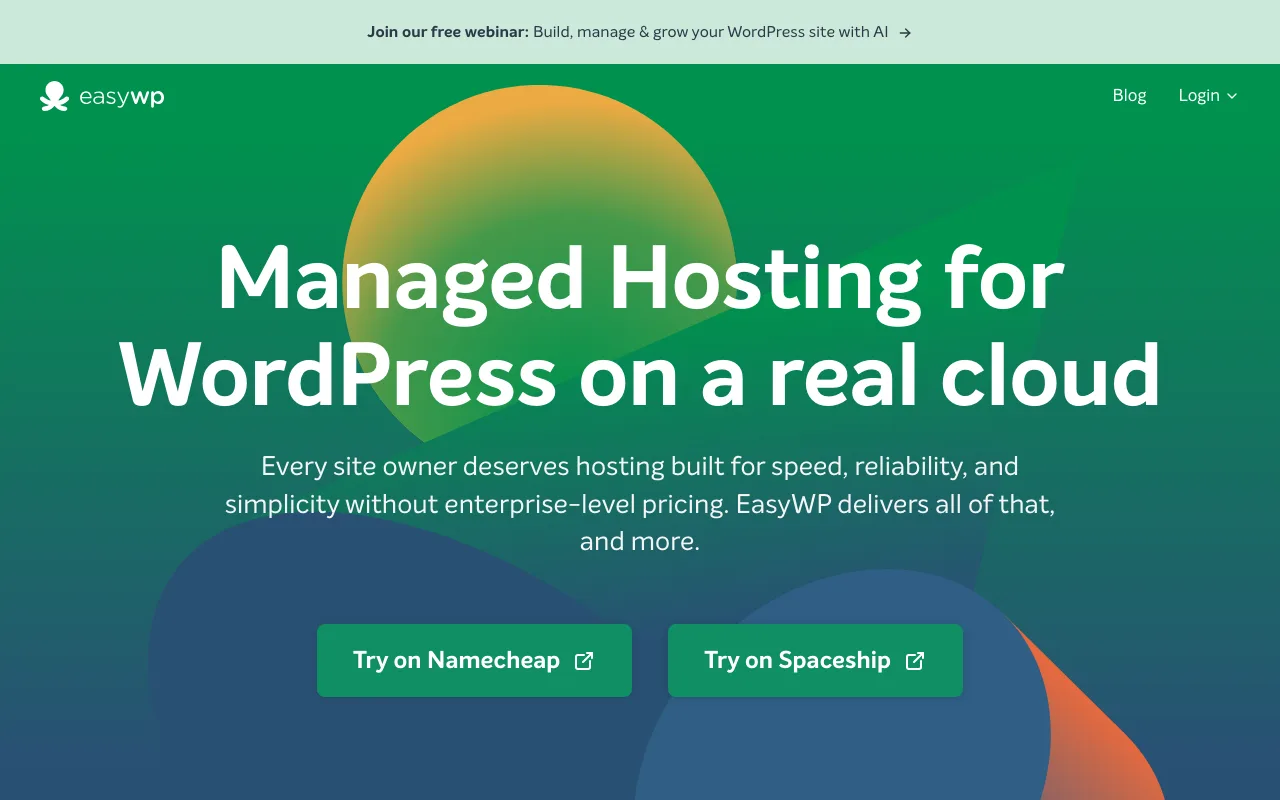 EasyWP homepage