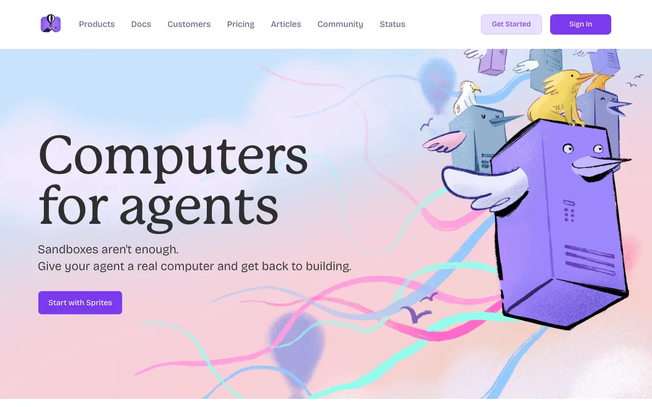 Fly.io homepage