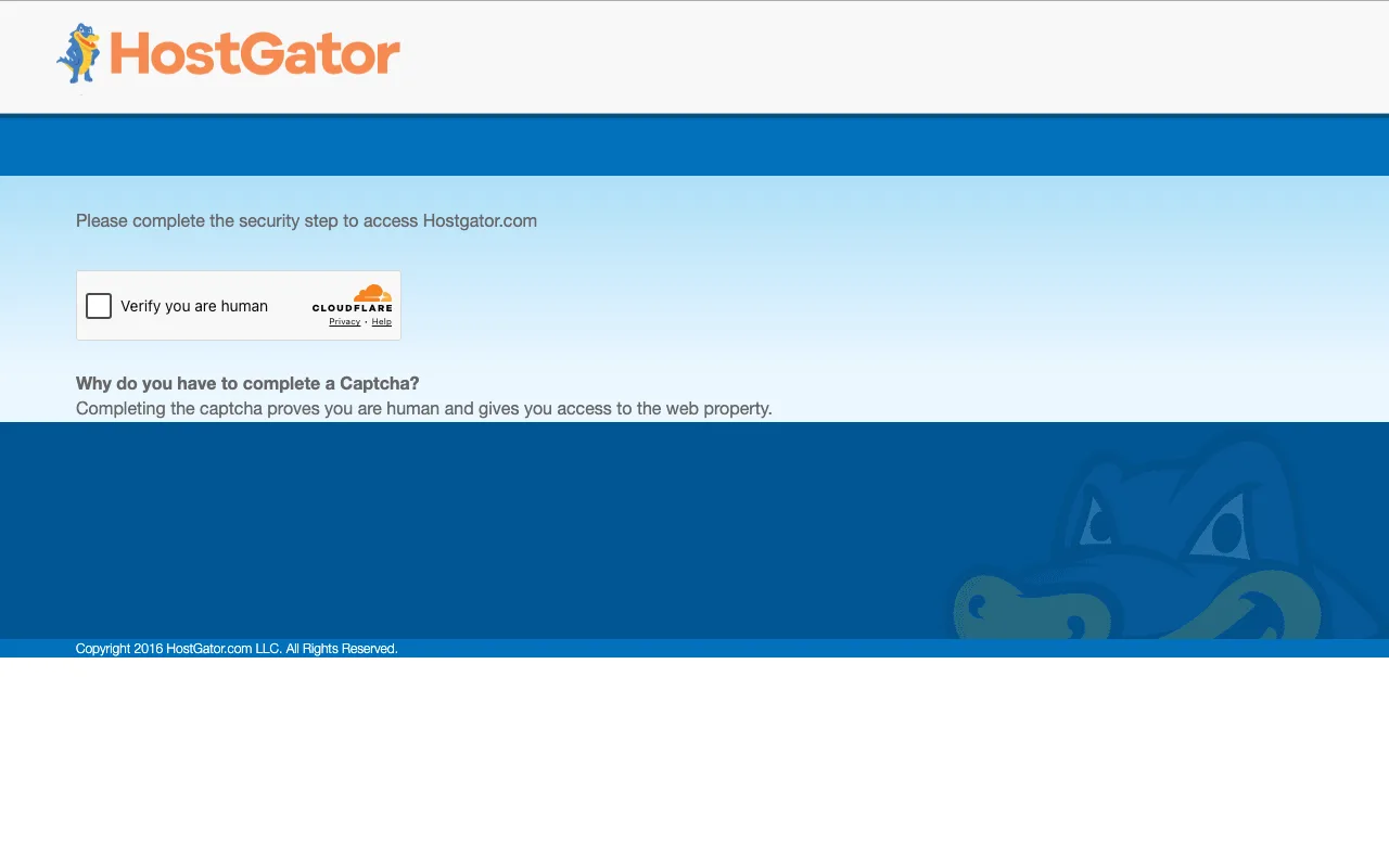 HostGator homepage