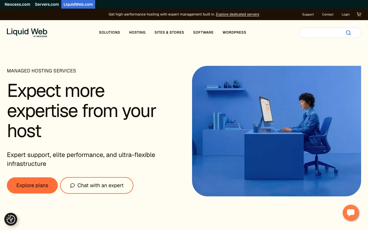 Nexcess homepage