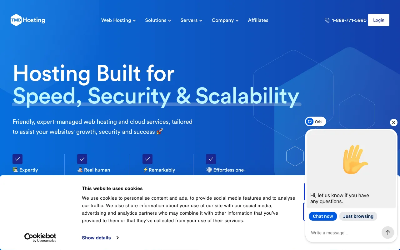 TMDHosting homepage